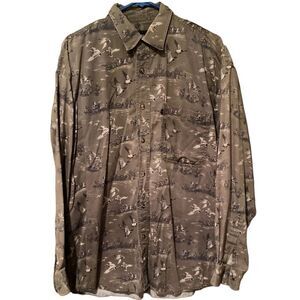 AR Outfitters Duck Print Button Down Shirt
